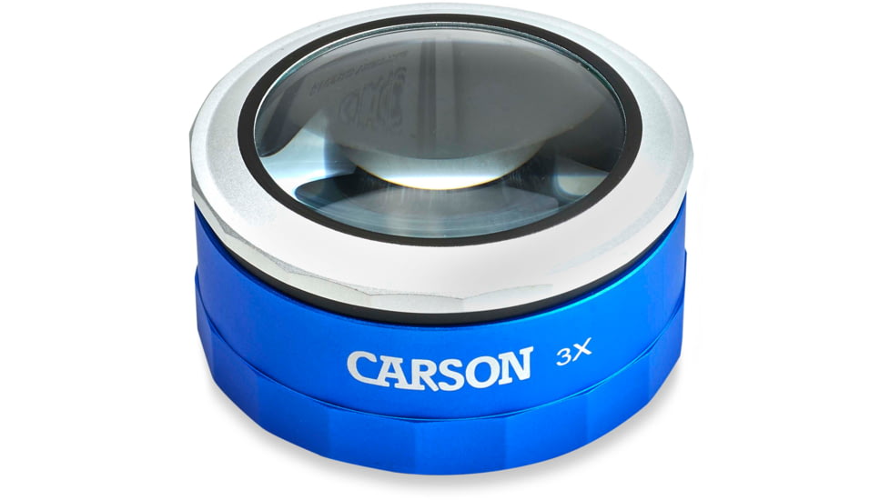 Carson MagniTouch 3x Touch Activated LED Lighted Loupe, Black/Grey MT-33