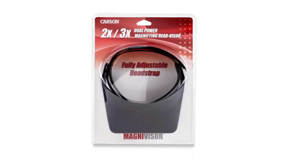 Carson MagniVisor 2x / 3x Dual Power Flip-Up Head Mounted Magnifier Loupe MV-23