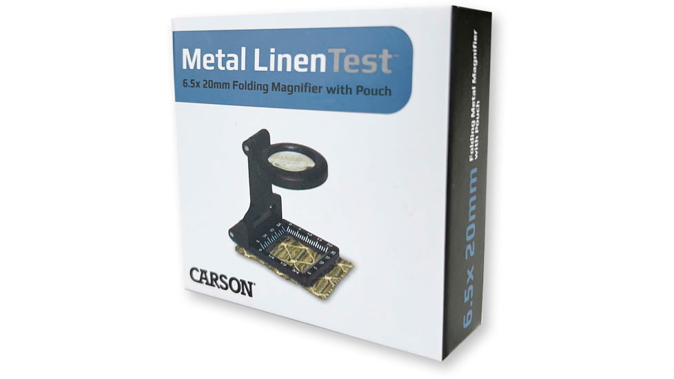 Carson Metal LinenTest 6x Compact Magnifier Loupe LT-60