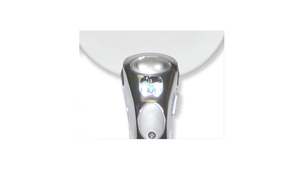 Carson MH-95 Chrome RimFree 2x LED-Lighted Rimless Magnifier / Loupe MH-95