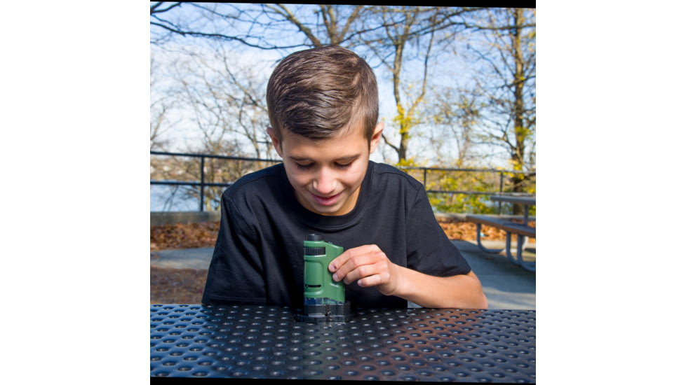 Carson MicroBrite 20x-40x Zoom Pocket Microscope, LED Lighted MM-24