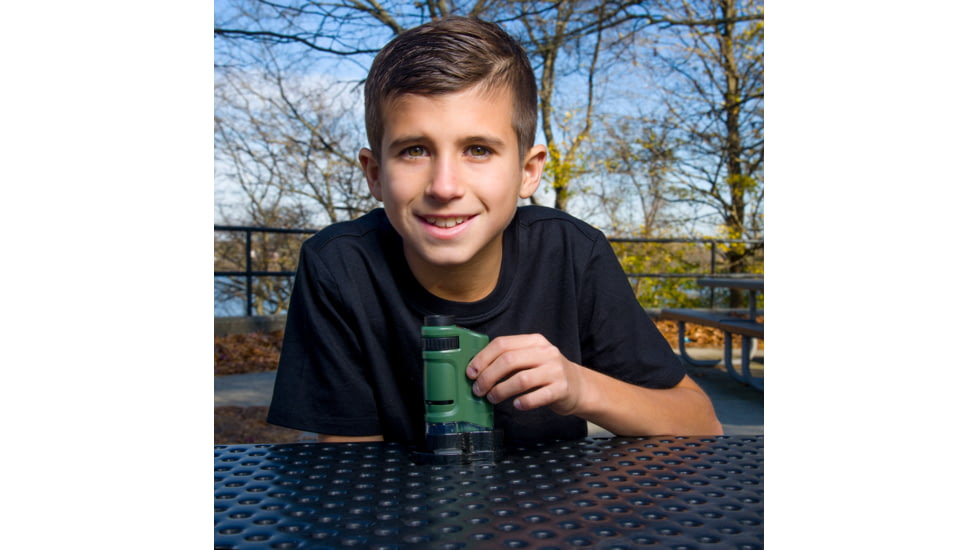 Carson MicroBrite 20x-40x Zoom Pocket Microscope, LED Lighted MM-24