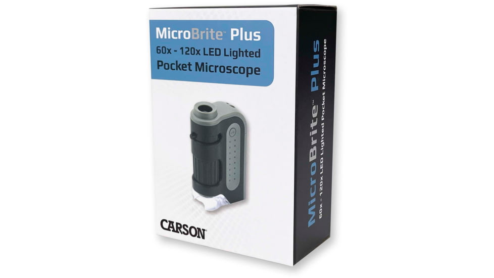 Carson Microbrite Plus 60-120x Pocket Microscope, Black/Grey MM-300