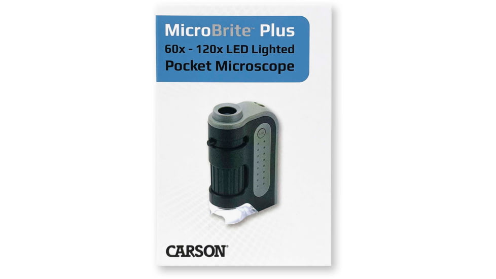 Carson Microbrite Plus 60-120x Pocket Microscope, Black/Grey MM-300