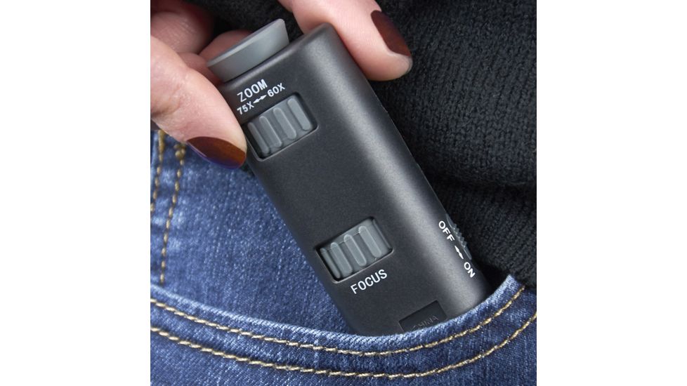 Carson MicroMax LED 60-75x Lighted Pocket Microscope MM-200