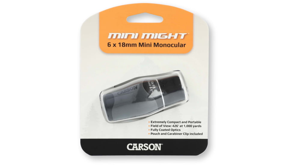 Carson MiniMight 6X18mm Monocular, Gray MM-618
