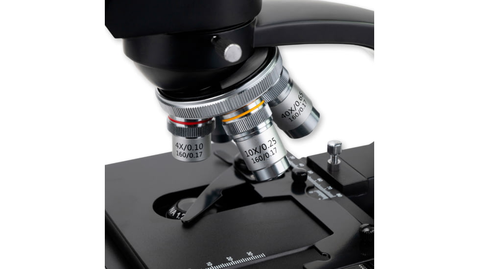 Carson Optical Advanced 40x-1600x LED Lit Binocular Compound Microscope, Black, 8.5 in x 6.9 in x 14.1 in, MS-170