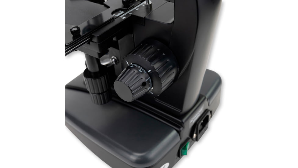 Carson Optical Advanced 40x-1600x LED Lit Binocular Compound Microscope, Black, 8.5 in x 6.9 in x 14.1 in, MS-170