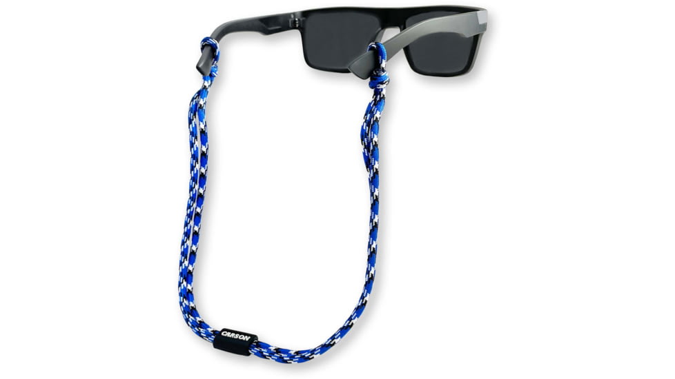 Carson Optical Paracord Eyewear Retainers, Blue/Black/White, EX-50BUB