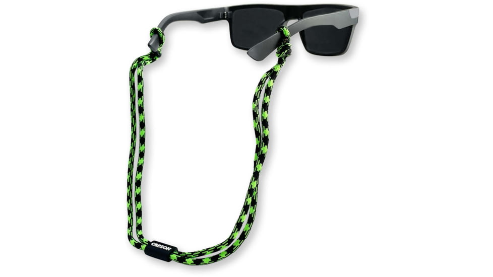 Carson Optical Paracord Eyewear Retainers, Green/Black, EX-50GRB