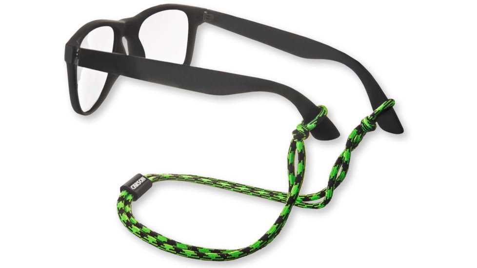 Carson Optical Paracord Eyewear Retainers, Green/Black, EX-50GRB