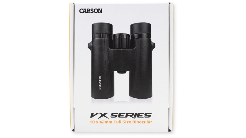 Carson Optical VX Series 10x42mm Porro Prism Binoculars, Black, VX-042