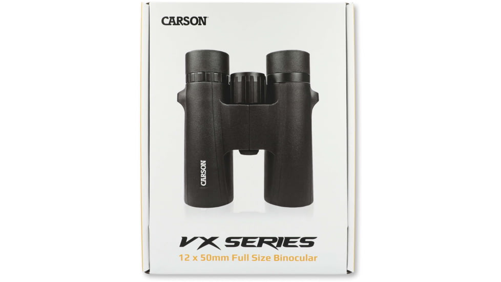 Carson Optical VX Series 12x50mm Binoculars, Black, 6.5 in x 5.1 in x 2.3 in, VX-250