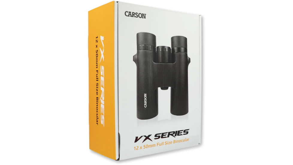 Carson Optical VX Series 12x50mm Binoculars, Black, 6.5 in x 5.1 in x 2.3 in, VX-250