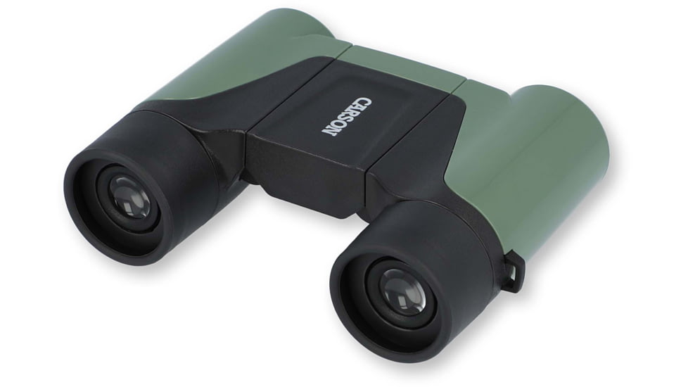 Carson Optical Wild Cat Series 7x18mm Binoculars, Green, 3.2 in x 4.4 in x 1.3 in, WC-718