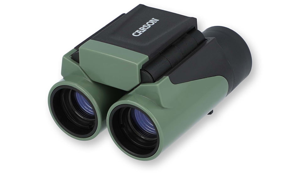 Carson Optical Wild Cat Series 7x18mm Binoculars, Green, 3.2 in x 4.4 in x 1.3 in, WC-718