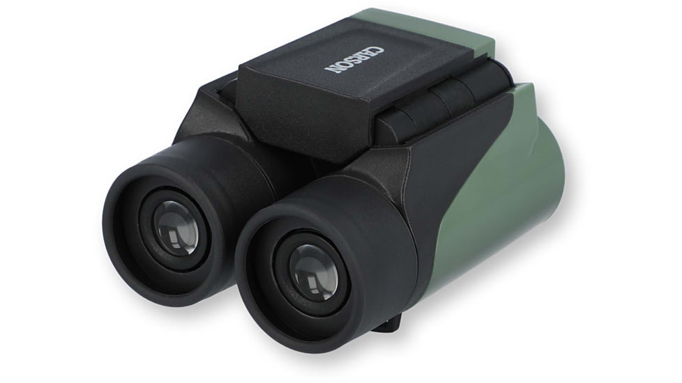 Carson Optical Wild Cat Series 7x18mm Binoculars, Green, 3.2 in x 4.4 in x 1.3 in, WC-718