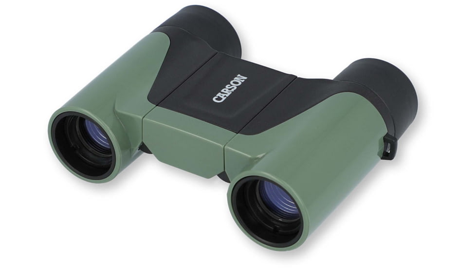 Carson Optical Wild Cat Series 7x18mm Binoculars, Green, 3.2 in x 4.4 in x 1.3 in, WC-718