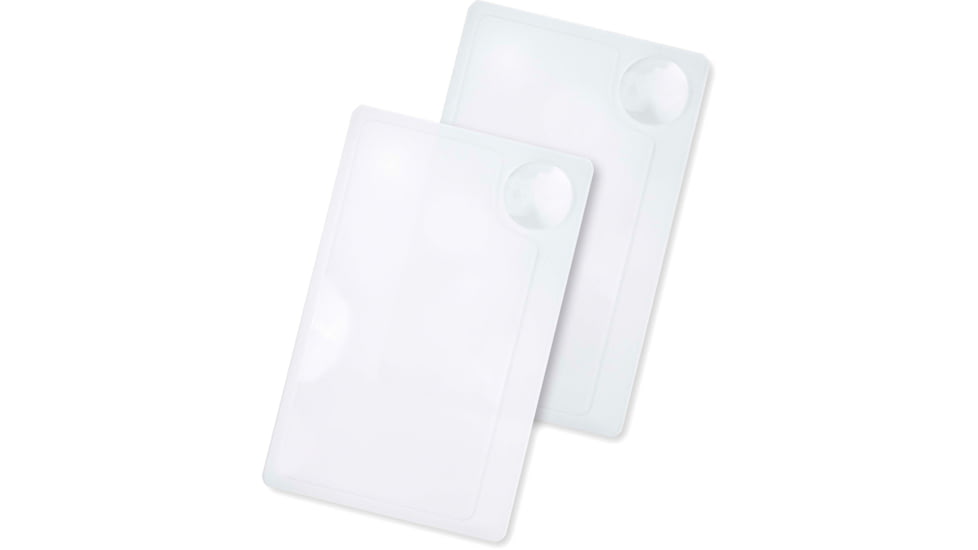 Carson Optical WM-21 Credit Card Sized Magnifier with Spot Lens, Clear, 2.1 in x 0.1 in x 3.4 in, WM-21