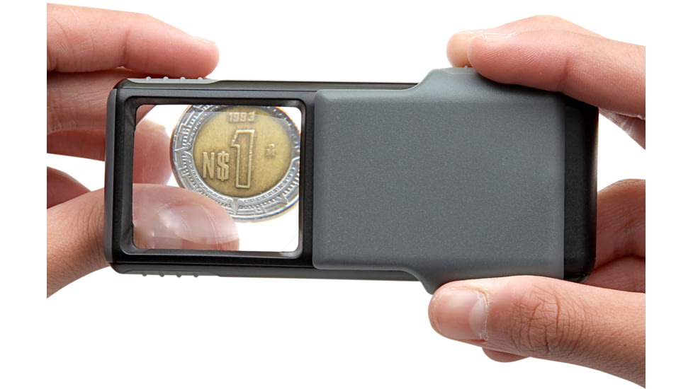 Carson PO-55 MiniBrite 5x Power Slide-Out Pocket Magnifier Loupe,Grey PO-55
