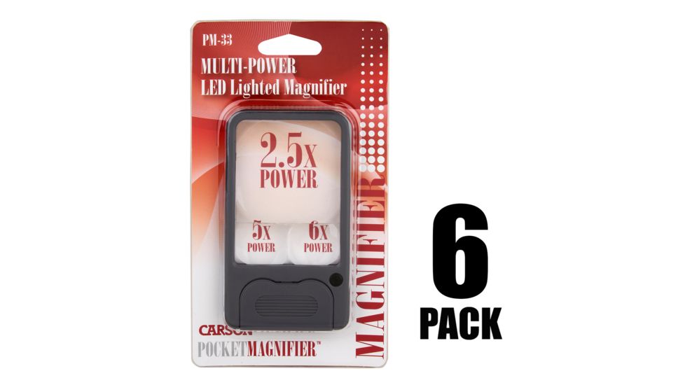 Carson PocketMag, Grey, 4.3x2.4x.4 PM-33MU