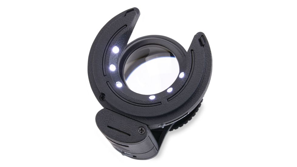 Carson SensorMag 4.5X Magnification Loupe w/ LED, Black SM-44