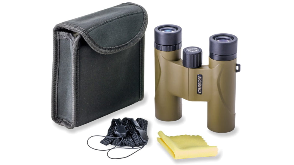 Carson Stinger 10x25 Compact Binocular, Brass, HW-025