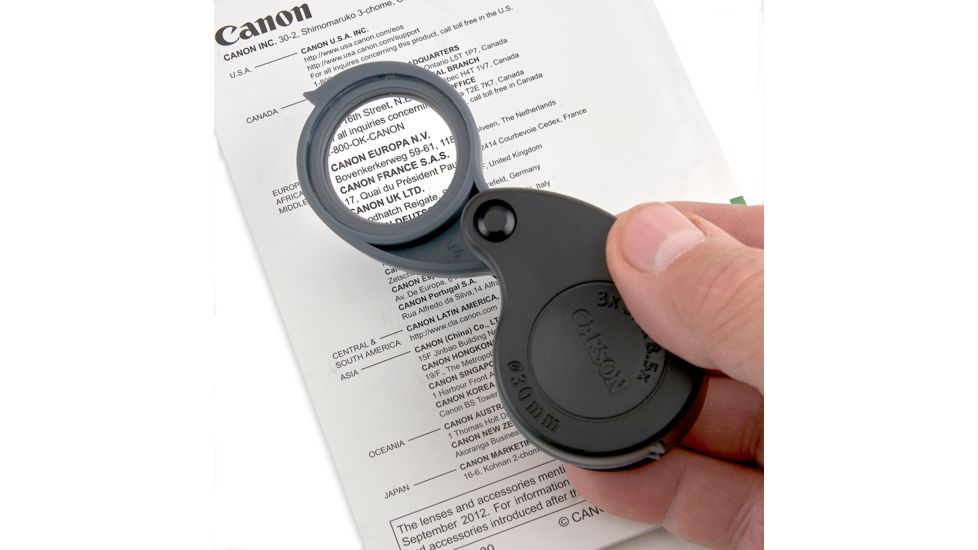 Carson TriView 3x / 5.5x / 8.5x Folding Loupe Magnifier