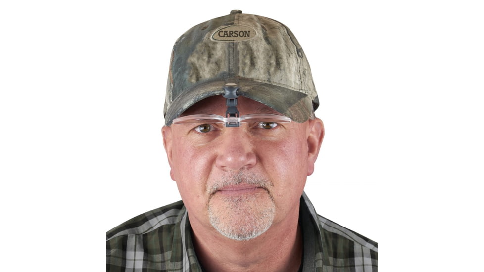 Carson VisorMag 2.25x Power +5.00 Diopters Clip-On Magnifying Lens for Hats VM-14