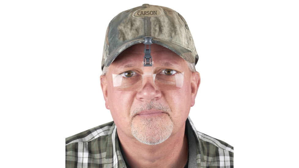 Carson VisorMag 2.25x Power +5.00 Diopters Clip-On Magnifying Lens for Hats VM-14