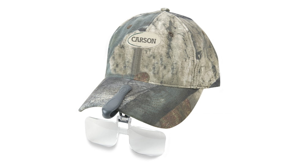Carson VisorMag 2x Power +4.00 Diopters Clip-On Magnifying Lens for Hats VM-12