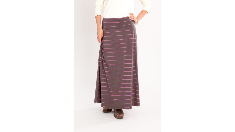 Carve Designs Abbie Maxi Skirt - Women's-Brown Stripe-Small