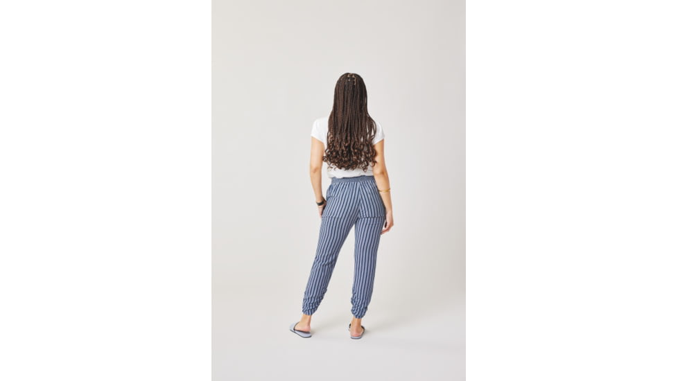 Carve Designs Avery Beach Pant - Womens, Navy Stripe, Medium, PTWY89-419-MD