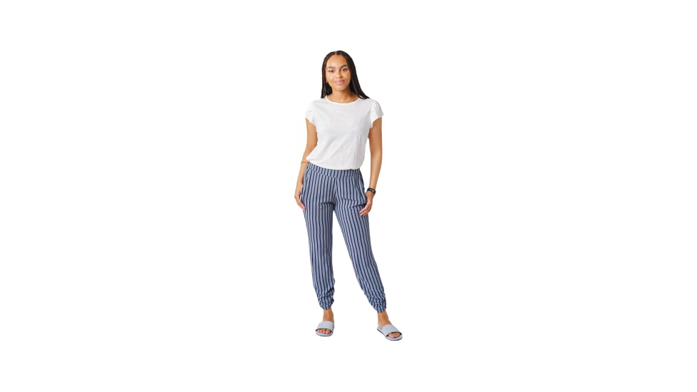 Carve Designs Avery Beach Pant - Womens, Navy Stripe, Medium, PTWY89-419-MD