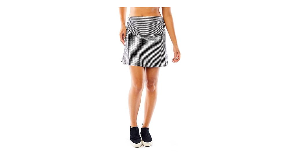 Carve Designs Bennett Flirt Skirt, Womens, Black Stripe, XS, SKFS53-003-XS