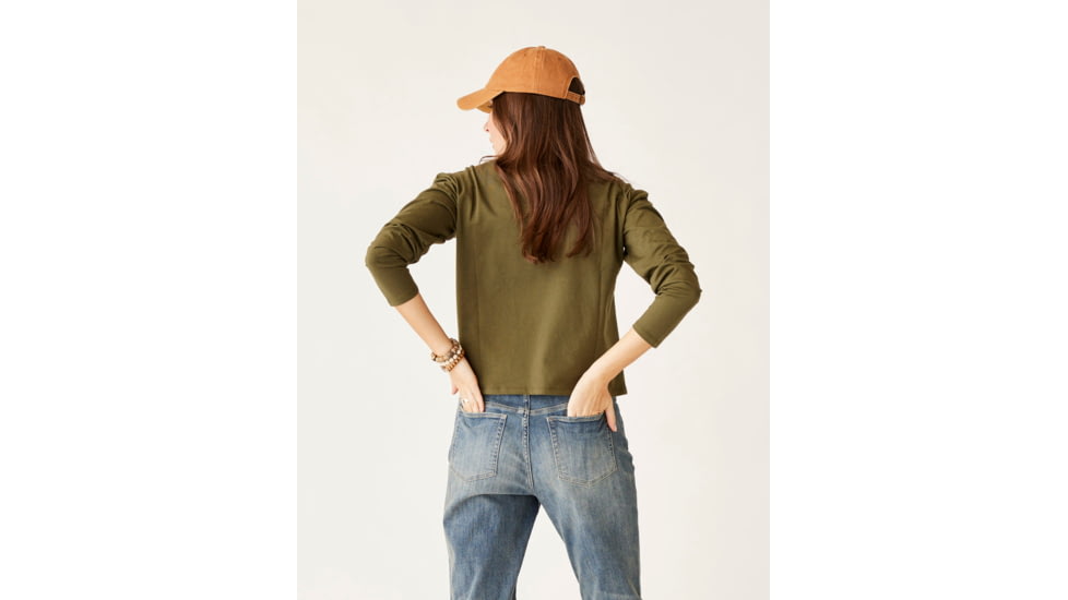 Carve Designs Bray Mockneck Top - Womens, Fir, Large, TKMN40-392-LG