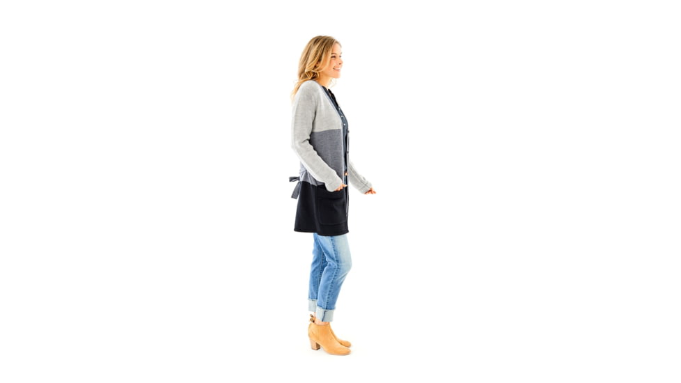 Carve Designs Broughton Wrap Sweater - Womens, Iron, Extra Small, SWBR18-037-XS