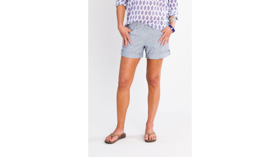 Carve Designs Costa Short - Women's-Indigo Railroad Stripe-2