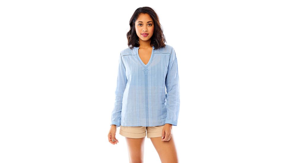 Carve Designs Dunmore Tunic, Womens, Chambray, XS, TLHA50-710-XS