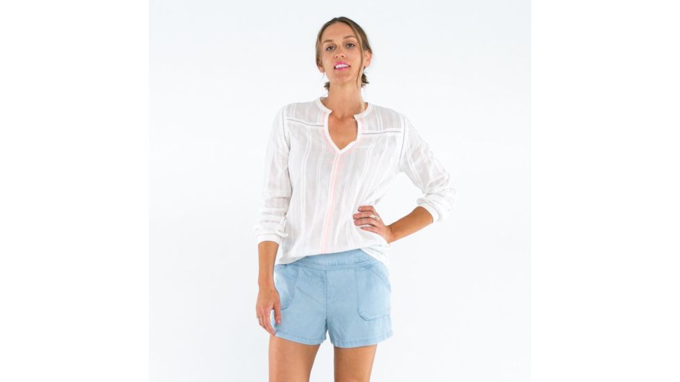 Carve Designs Dunmore Tunic, Womens, White, XS, TLHA50-133-XS