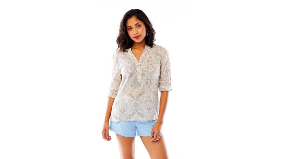 Carve Designs Dylan Gauze Shirt, Olive Paisley, LG, TWDG26-684-LG