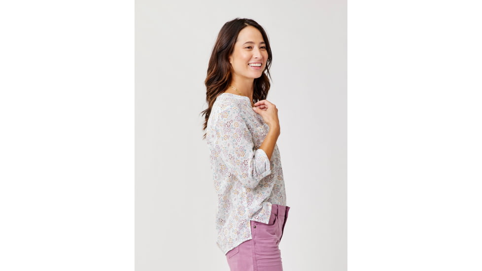 Carve Designs Dylan Gauze Shirt -Womens, Cloud Ditsy, Medium, TWDG26-266-MD