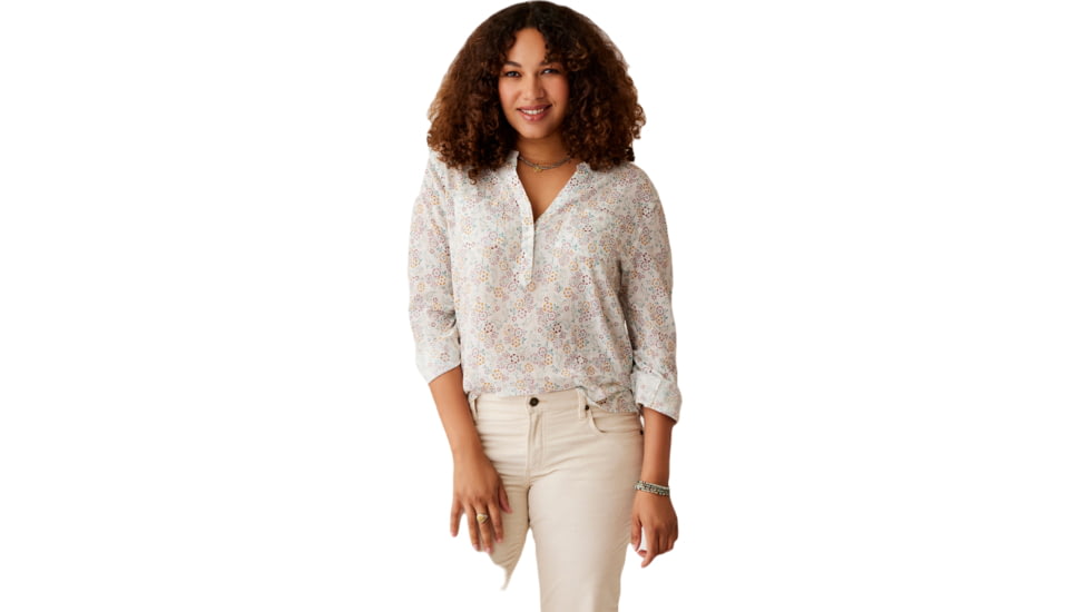 Carve Designs Dylan Gauze Shirt -Womens, Cloud Ditsy, Medium, TWDG26-266-MD