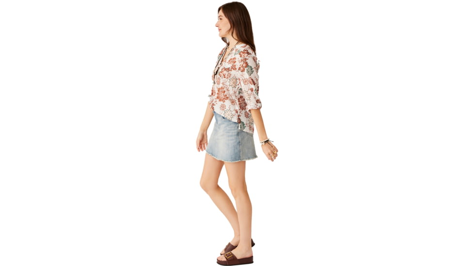 Carve Designs Dylan Gauze Shirt - Womens, Cloud Taj, Medium, TWDG26-269-MD