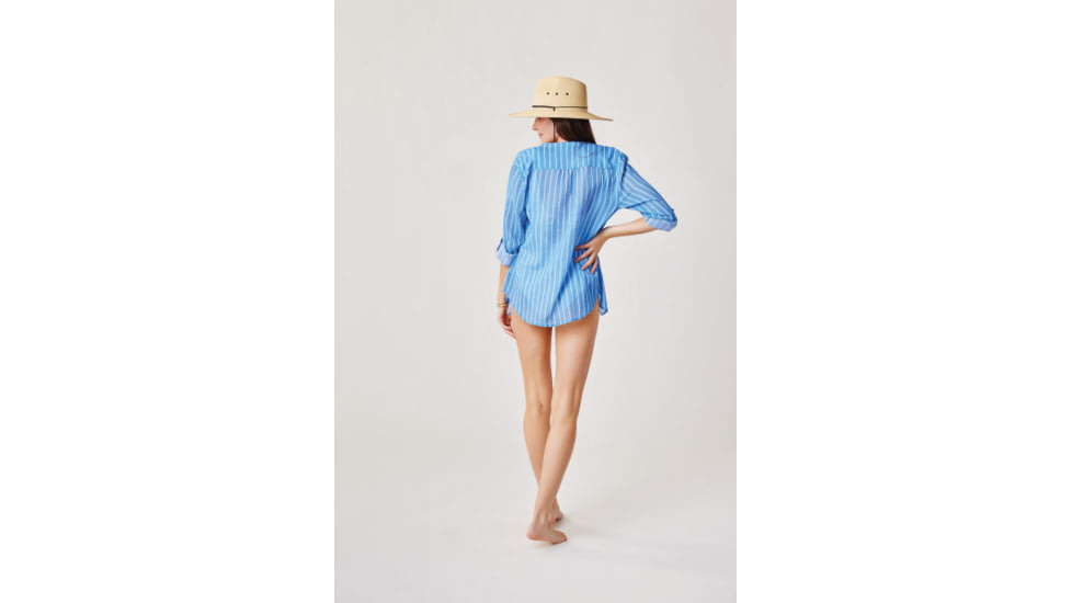 Carve Designs Dylan Gauze Tunic - Womens, Bluebay Stripe, Large, TWTC52-545-LG