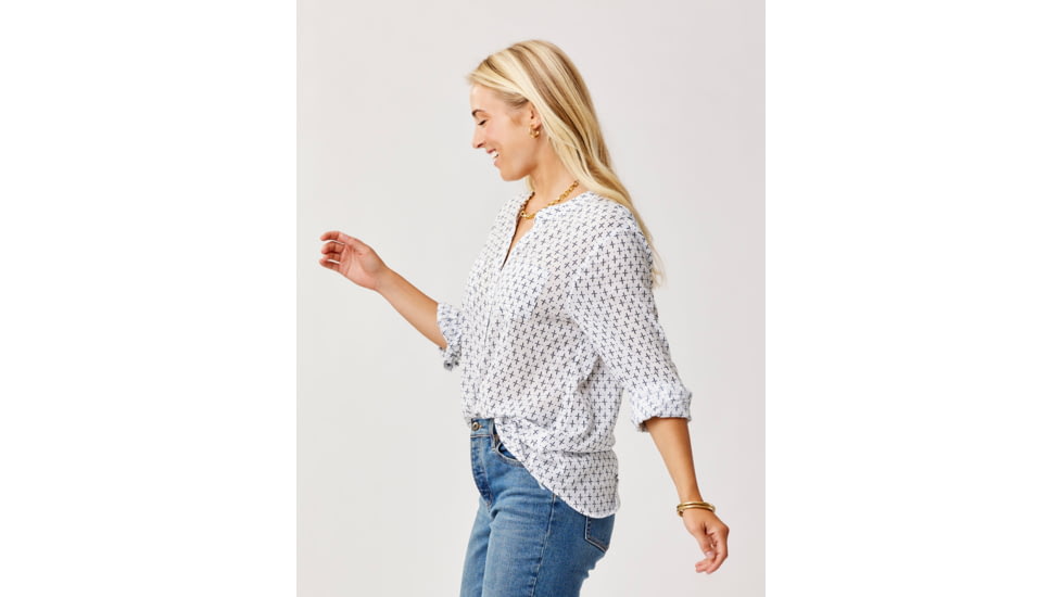 Carve Designs Dylan Gauze Tunic - Womens, Cloud Geo, Medium, TWTC52-928-MD