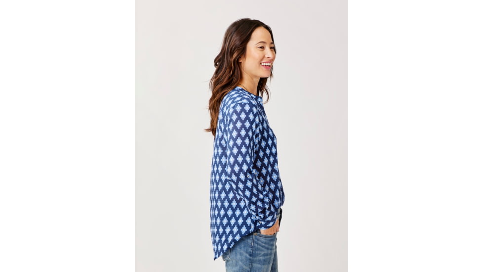 Carve Designs Dylan Gauze Tunic - Womens, Navy Diamond, Small, TWTC52-432-SM