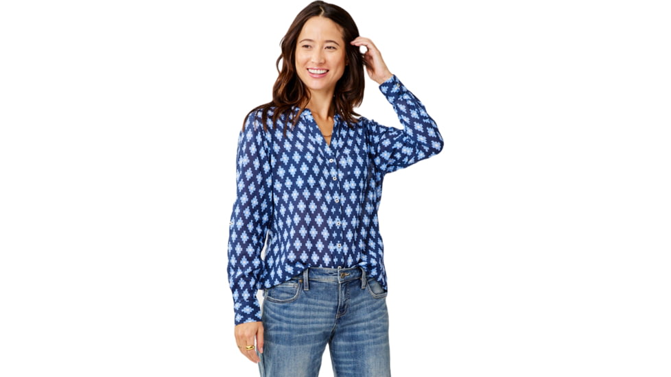 Carve Designs Dylan Gauze Tunic - Womens, Navy Diamond, Small, TWTC52-432-SM