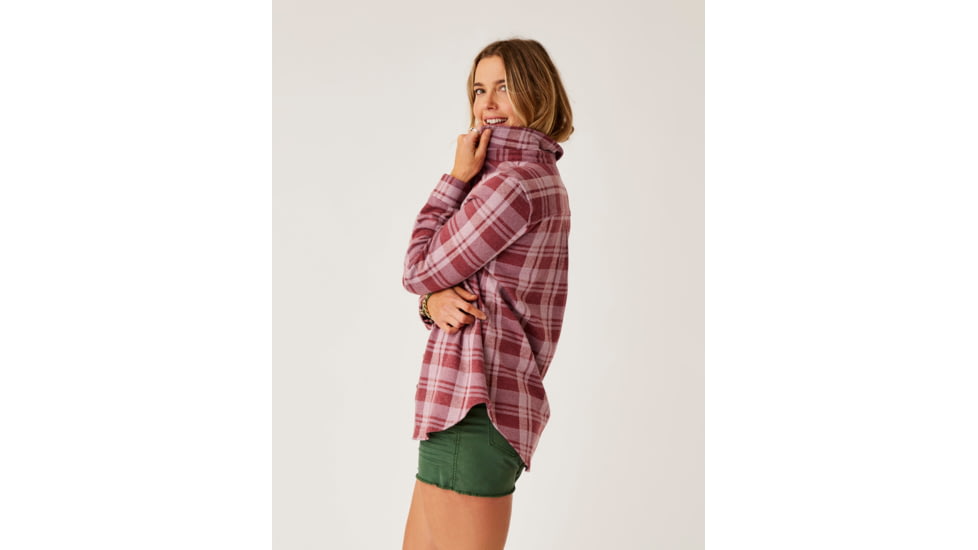 Carve Designs Fairbanks Supersoft Shirt - Womens, Brick Plaid, Large, TKSS70-633-LG