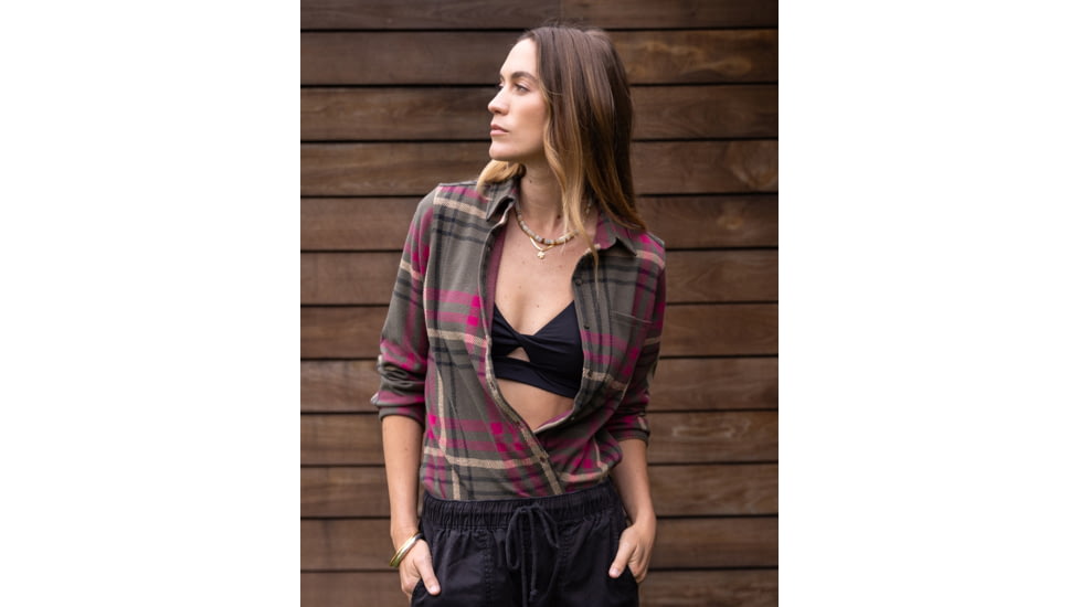 Carve Designs Fairbanks Supersoft Shirt - Womens, Fir Multiplaid, Medium, TKSS70-392-MD